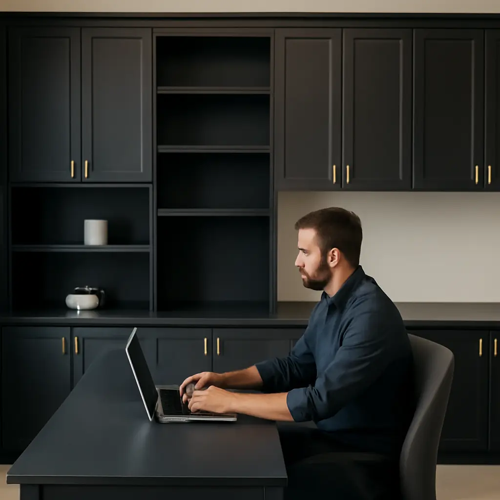 Custom and Built-In Office Cabinet Custom and Built-In Office Cabinet