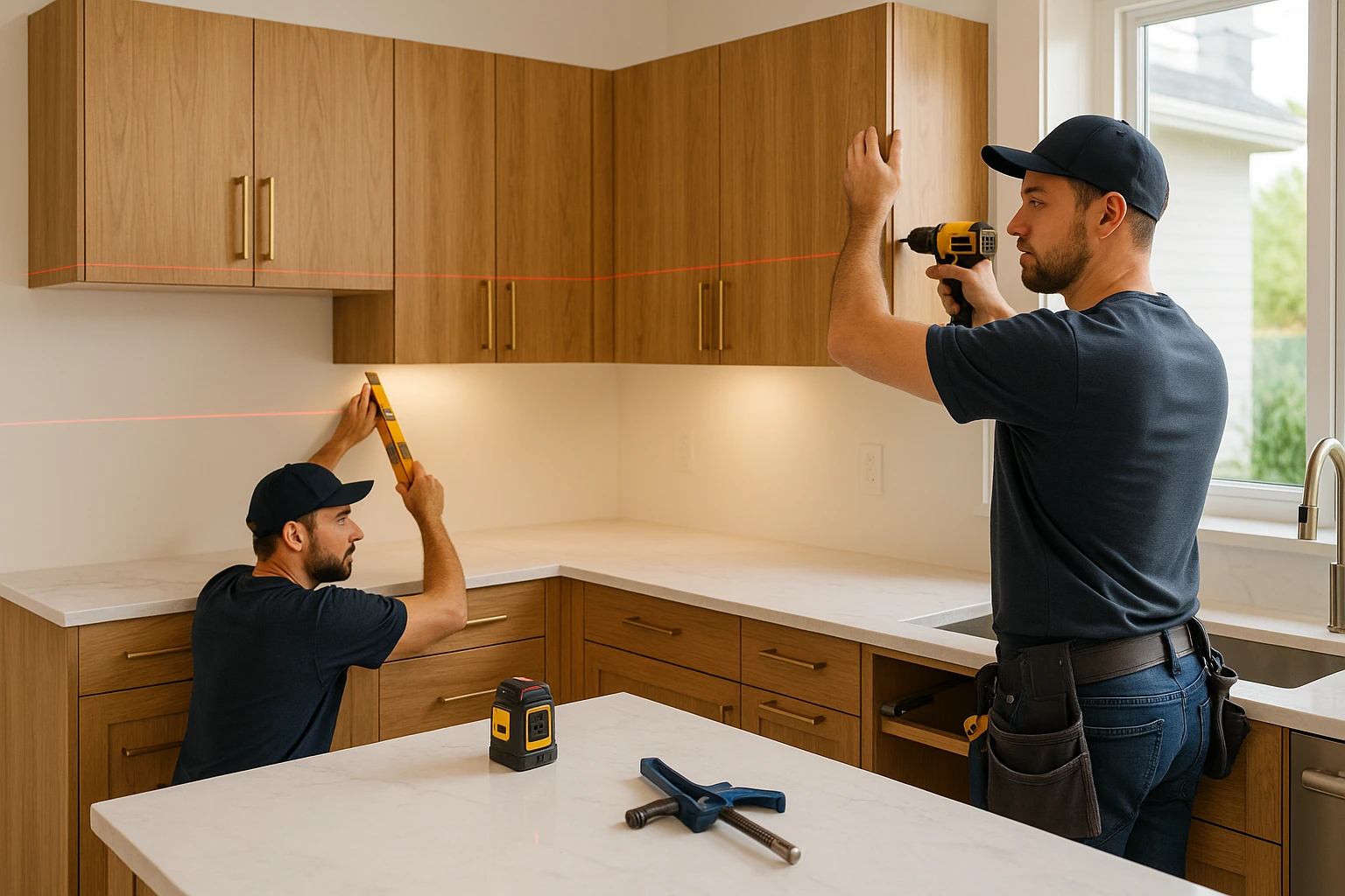 Custom Kitchen Cabinet Installation