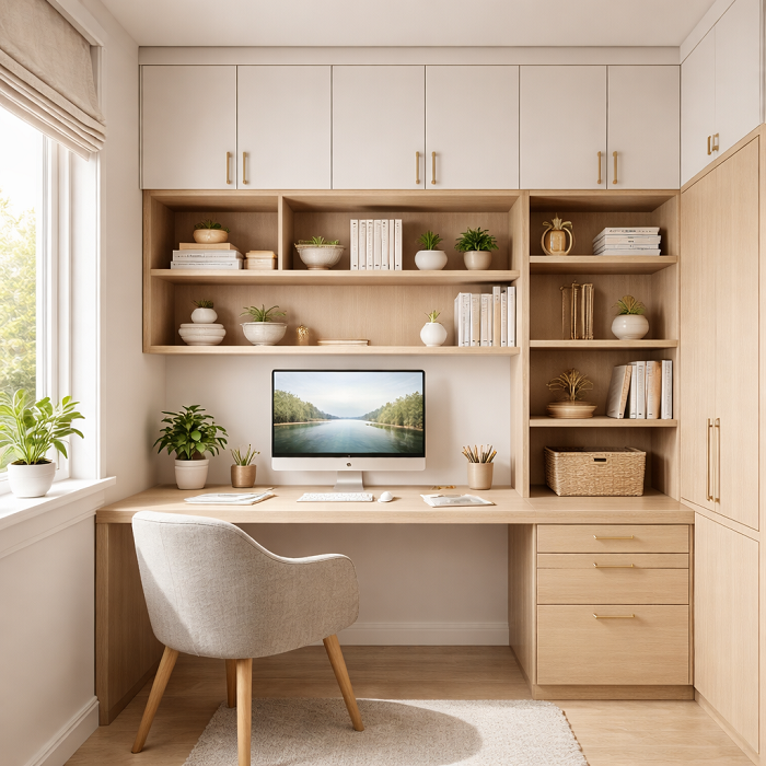 Small Space Home Office Cabinets